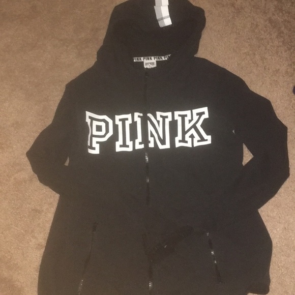PINK Victoria's Secret Jackets & Blazers - VS PINK. Black and white jacket sz LG